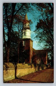 Bruton Parish Church Street View Williamsburg Virginia Vintage Posted 1964