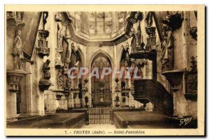 Old Postcard Troyes Aube Saint Pantaleon