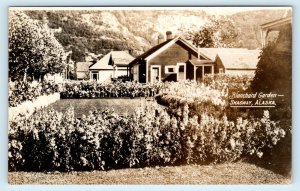 RPPC SKAGWAY, AK ~ BLANCHARD GARDEN c1930s  Postcard