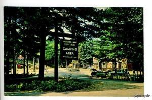 Sebago Lake ME Gas Station Store Old Cars Postcard