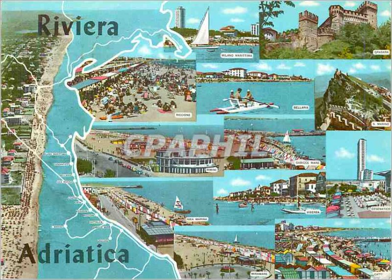 Postcard Modern Rivera Adriatica