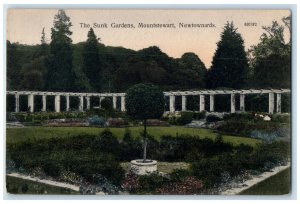 c1910 The Sunk Gardens Mountstewart Newtownards Northern Ireland Postcard