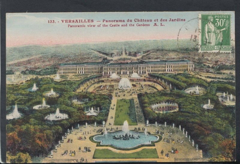 France Postcard - Versailles - Panorama Du Chateau Et Des Jardins  RS20646