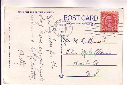 War Memorial Buliding, Brockton, Massachusetts, American Art Post Card