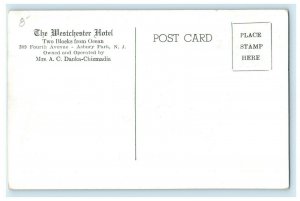 The Westcherster Hotel Fourth Avenue Asbury Park New Jersey NJ Postcard 