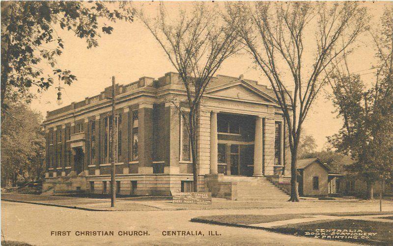 1920s Centralia Illinois 1st Christian Church Book Stationery Printing 12376