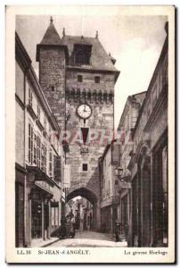 Postcard Old Saint Jean D Angely The big clock