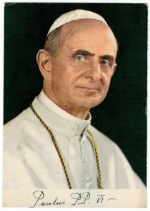 Italy 1970 Unused Postcard Rome Pope Paul VI