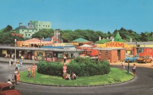 The Amusement Park Hayling Island 1980s Dodgems Cars Postcard