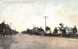 Edgewood Rhode Island Narragansett Blvd. Residences Vintage Postcard U1202