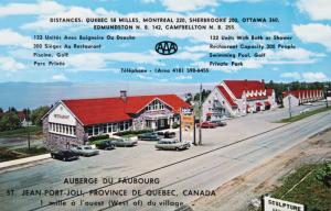 Auberge Du Faubourg St. Jean Port-Joli Quebec QC Motel AAA Unused Postcard E14