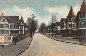 Meriden Connecticut Windsor Ave Street Scene Antique Postcard K83214