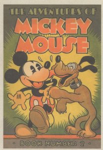 The Adventures Of Mickey Mouse Pluto Book Walt Disney Postcard