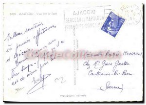 Modern Postcard Ajaccio Harbor View