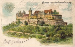 Gruss Aus Veste Coburg, Coburg Castle, Fortress, 1904, Bavaria, Bayern