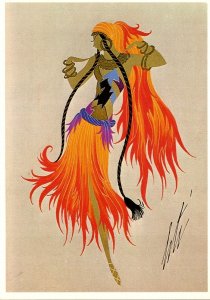 Drawings Erte Gypsie Dancer 1984