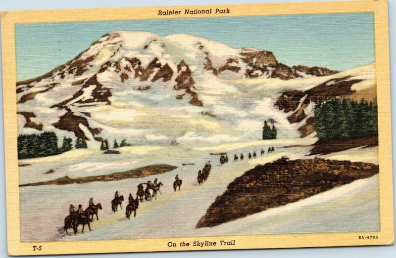 postcard Oregon - Rainier National Park On the Skyline Trail