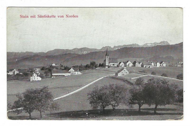 Vintage Switzerland Photo Postcard - Stein Mit Santiskette Von Norden (NN122)