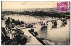 Old Postcard Avignon Pont d'Avignon