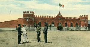 Postcard Early Hand Tinted View of Fort in Tijuana, MX.        Q5