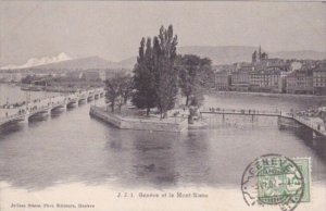 Switzerland Geneve et le Mont-Blanc 1907