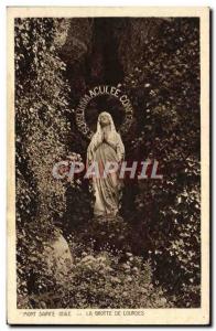 Old Postcard Mont Sainte Odile De La Grotte Lourdes