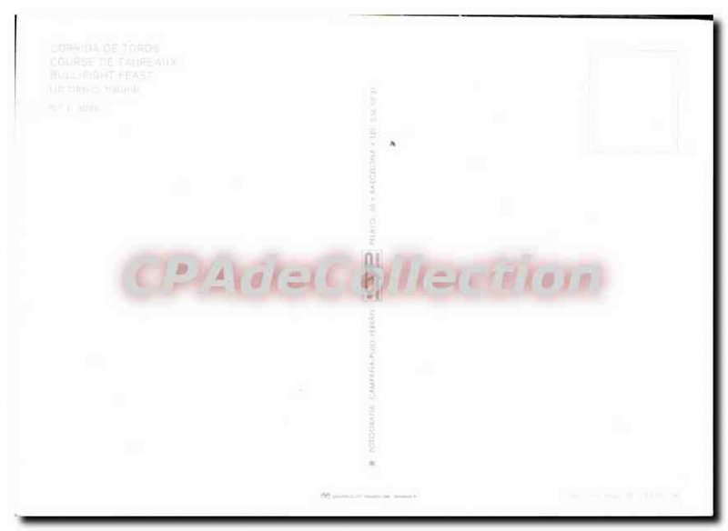 Postcard Modern bullfight