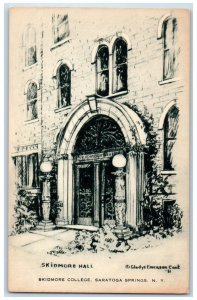 c1940 Skidmore College Exterior Front Saratoga Springs New York Artvue Postcard