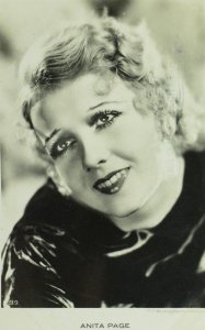 1930's RPPC Anita Page Movie Star Dutch Real Photo Postcard P107