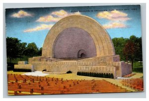 Vintage 1947 Postcard Music Pavilion in Grandview Park Sioux City Iowa