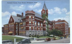 Postcard Fairfield County Court House Bridgeport CT