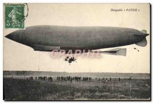 Postcard Old Airship Zeppelin Patrie