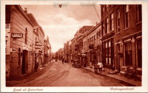 Netherlands Groet Uit Gorinchem Westwagenstraat Vintage Postcard 04.14