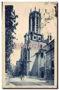 Old Postcard Aix en Provence Cathedrale St. Sauveur