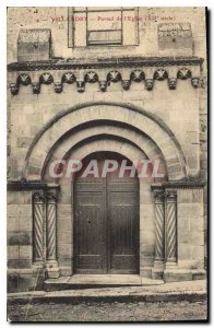 Old Postcard Villandry Church Portal