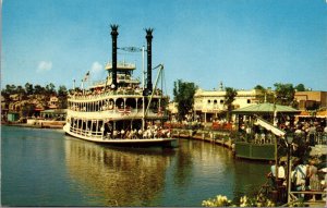 Disneyland Postcard Mark Twain Rivers of America Frontierland