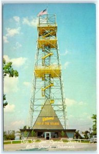 BULL SHOALS, AR Arkansas ~ TOP O' the OZARKS TOWER Bull Mountain c1960s Postcard