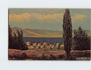 Postcard The Sea of Galilee By Morris Katz, Israel
