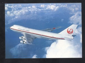 JAPAN AIR LINES JAPANESE B747-LR JET AIRPLANE VINTAGE ADVERTISING POSTCARD