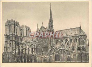 Postcard Modern Exterior Elevation south fa�ade of the south transept make ...