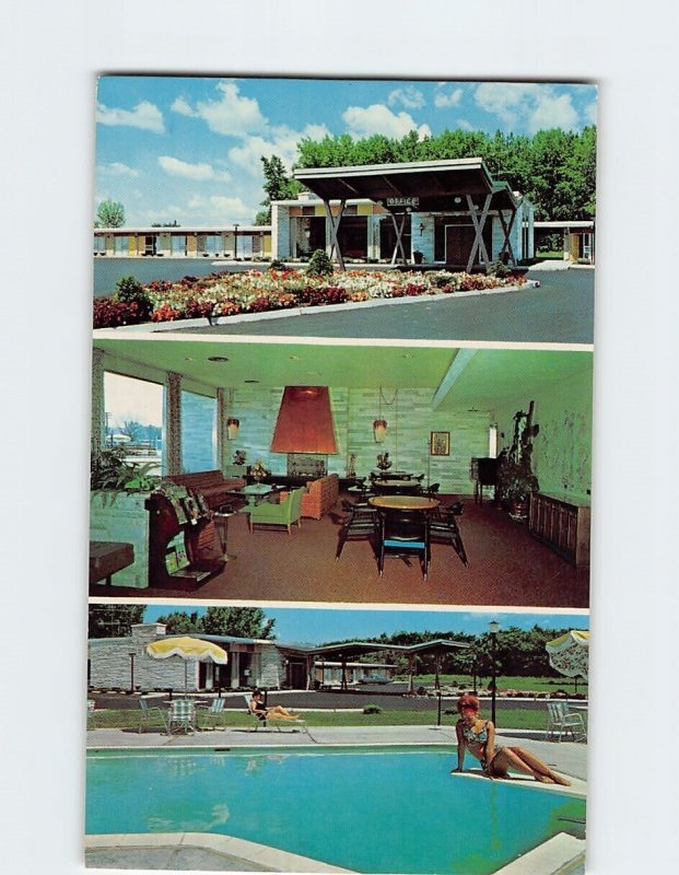 Postcard Gateway Motel, Utica, New York