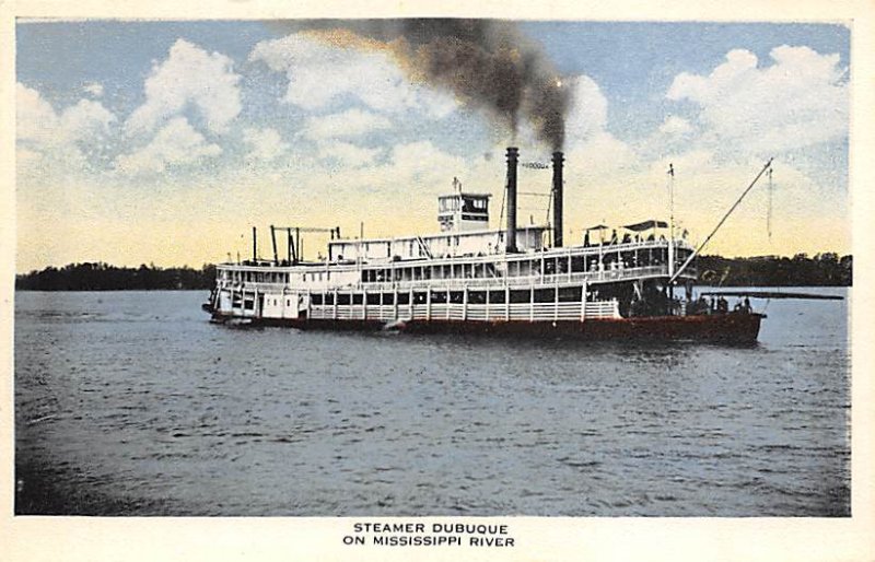 Dubuque Sternwheeler River Steamship Ferry Boat Ship 