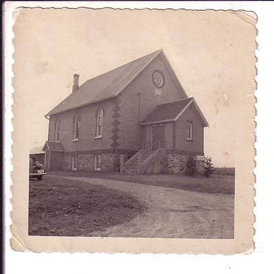 4X4 inch B&W Photograph, Epson United Church, 1950, Ontario,