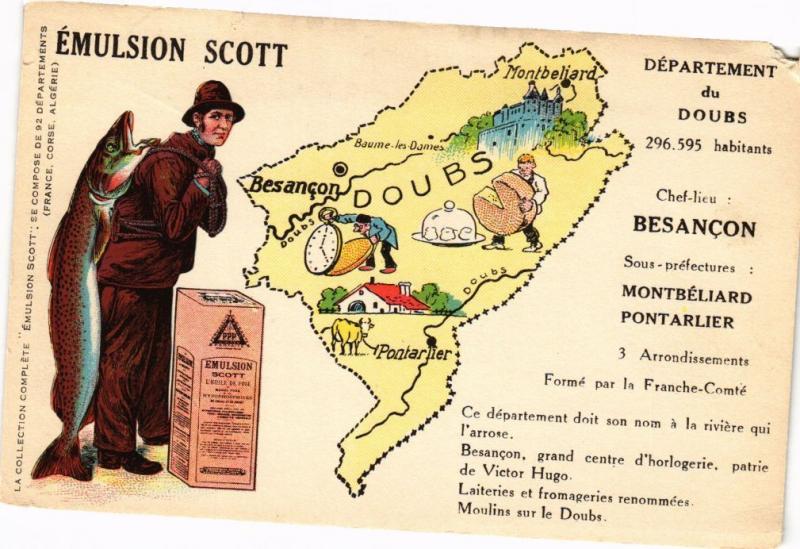 CPA Département du DOUBS 296.595 habitants Chef-lieu BESANCON (183112)