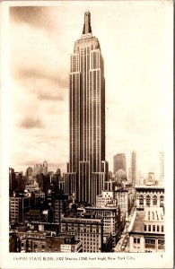 Empire State Building New York City NY Real Photo Postcard PC182