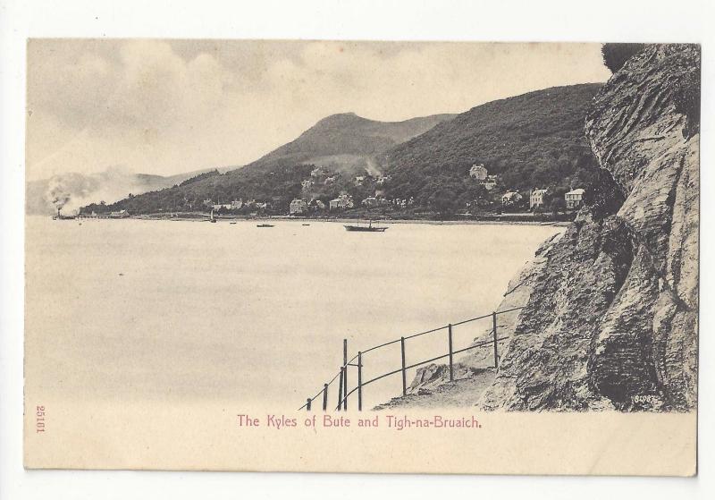 UK Scotland Kyles of Bute and Tigh-na-Bruaich Vtg Stengel Postcard c 1910