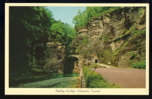 Watkins Glen,New York/NY Postcard, Sentry Bridge, Entrance