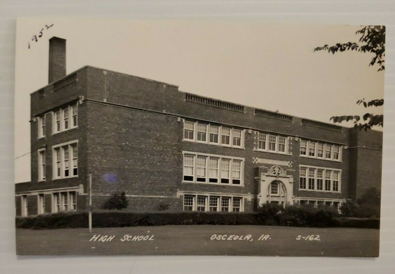 Osceola High School Osceola Iowa 1952 Vintage Postcard unposted   555