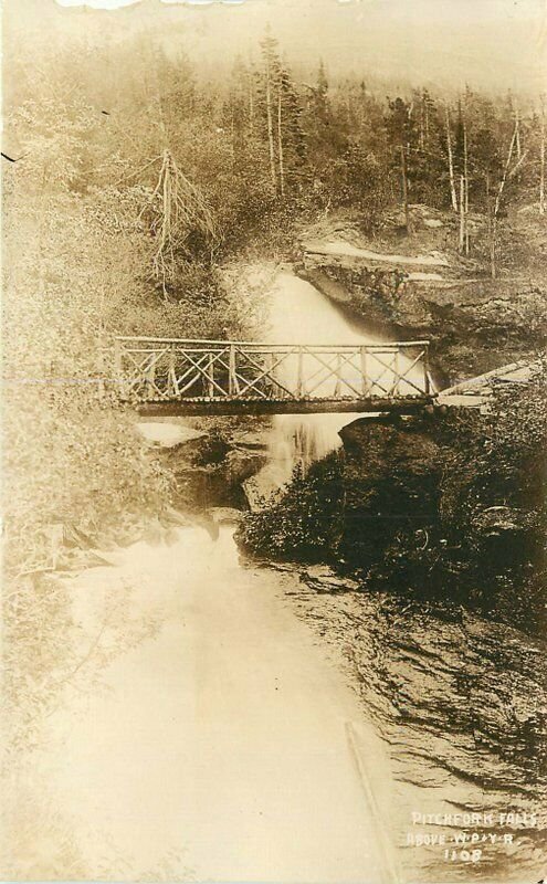1920s Skagway Alaska Pitchfork Falls #1108 PPC Photo Postcard 20-11277