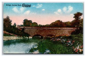 Gatden Park Bridge Cleveland Ohio OH UNP Unused DB Postcard T5